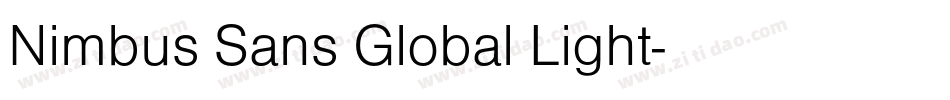 Nimbus Sans Global Light字体转换